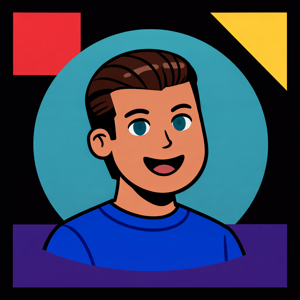 Olivia - UI/UX Designer working on creative projects with design tools and colorful elements